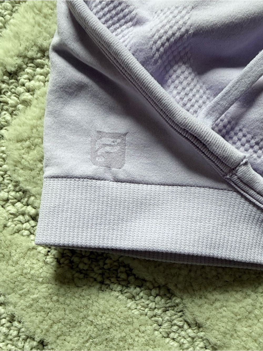 Fabletics Light Lavender Seamless Sports Bra